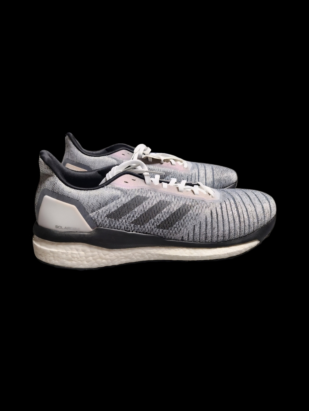 Men's adidas Solar Drive Shoes With Boost Midsole Gray Black and White Size 13 - Picture 3 of 16